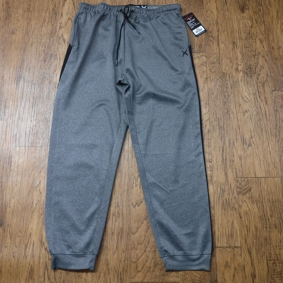 Game Time Rapid Dry Tech Black Accent on GrayElastic Waistband Athletic Pant - Picture 2 of 8